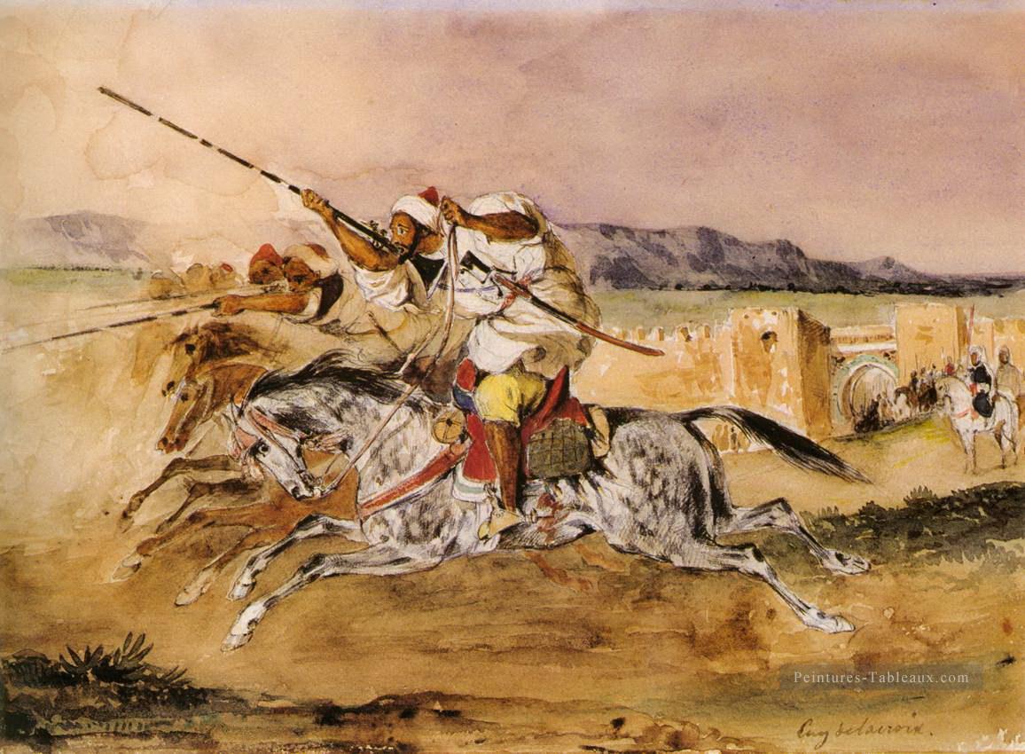 fantasia arabe 1832 Eugène Delacroix Peintures à l'huile